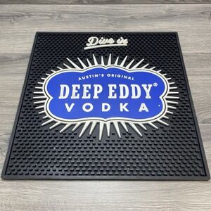 Deep Eddy Vodka Bar Mat Rubber Runner Spill  12 x l2" Square Drip Mat